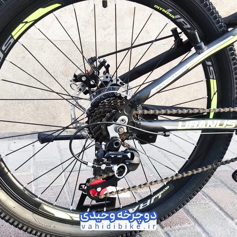 دوچرخه 24 المپیا مدل ZARA Disk | زارا دیسکی مشکی فسفری — تصویر ۸