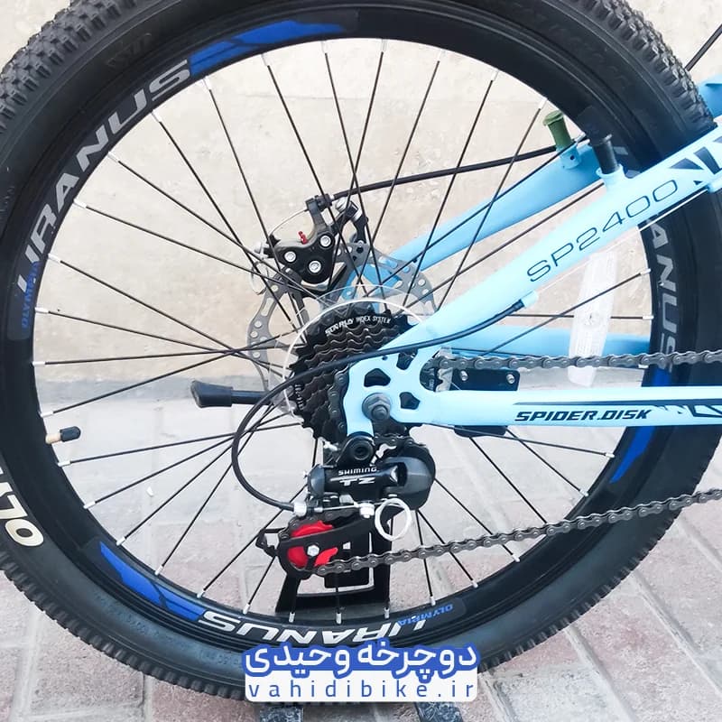 دوچرخه 24 المپیا مدل SPIDER Disk | اسپایدر آبی — تصویر ۵