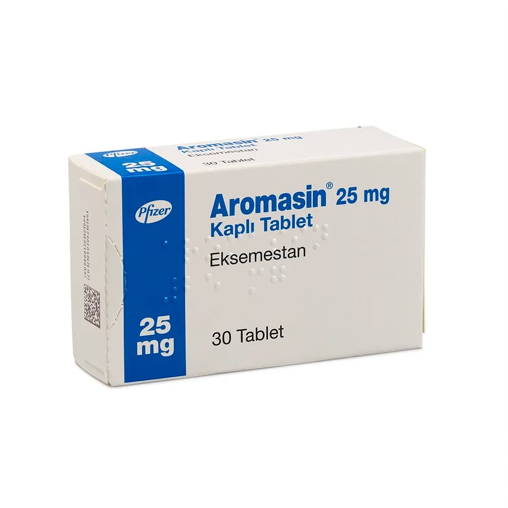 قرص آروماسین 25mg(آرومازین AROMASIN Tablet 25 mg) فایزر | کاربرد، نحوه مصرف و عوارض جانبی و خرید انلاین