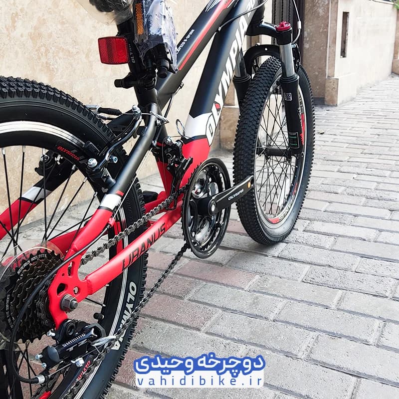 دوچرخه 20 المپیا مدل RED BULL | ردبول مشکی قرمز — تصویر ۶