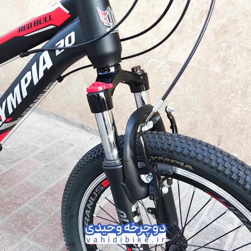 دوچرخه 20 المپیا مدل RED BULL | ردبول مشکی قرمز — تصویر ۳