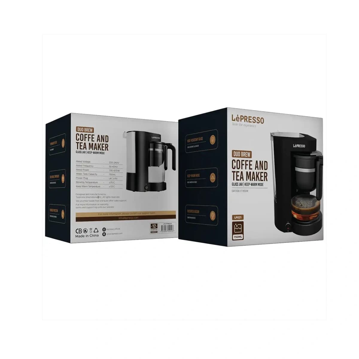 قهوهساز و چایساز دوکاره لپرسو Duo Brew مدل LPCFFM0021 — تصویر ۳