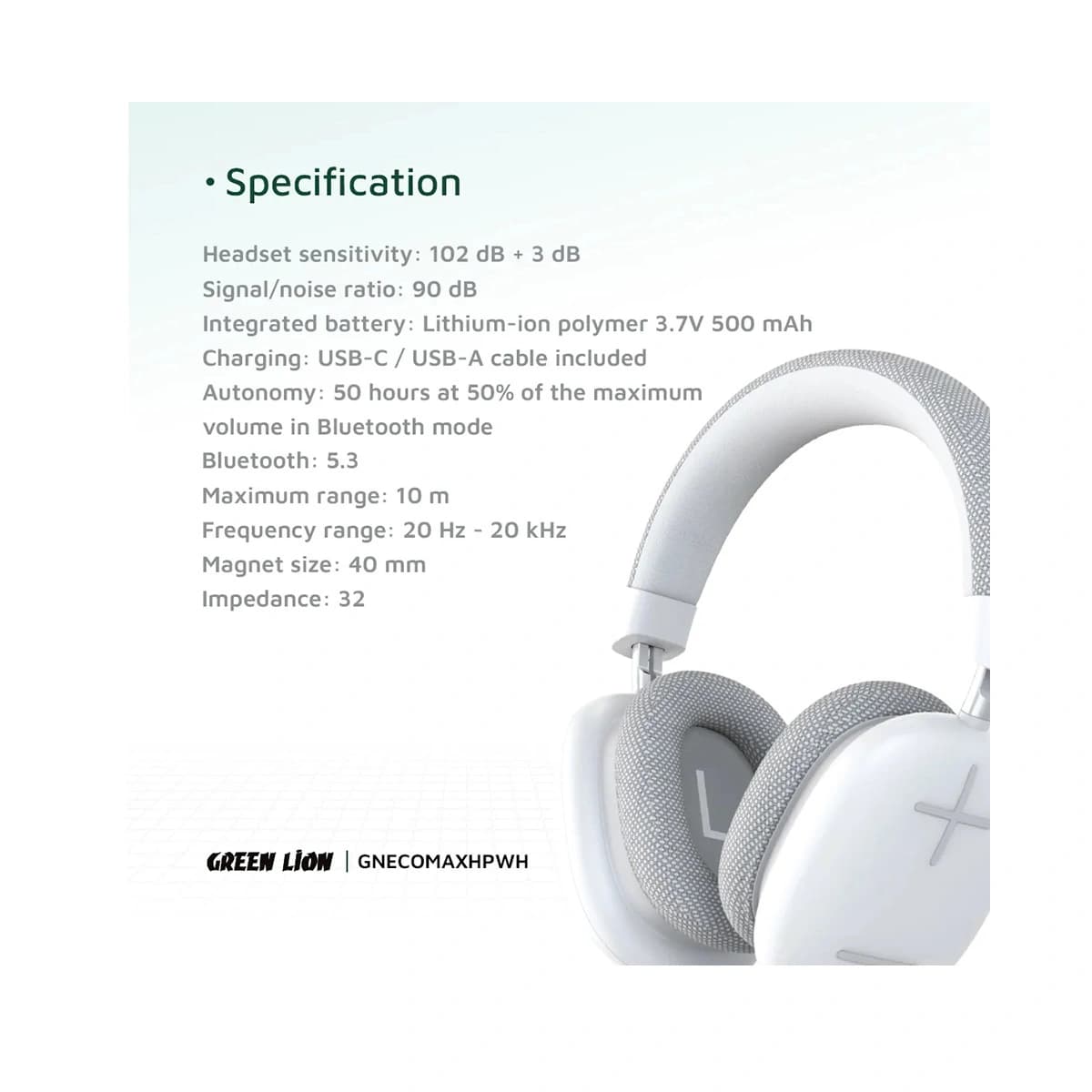 هدفون بی‌سیم Echo Max گرین لاین — تصویر ۴