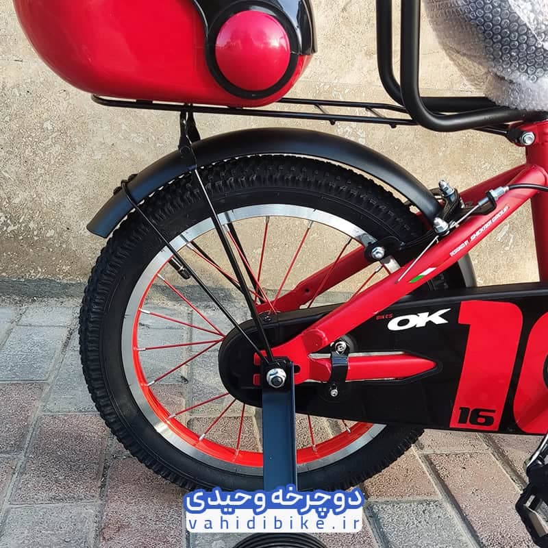 دوچرخه 16 اوکی مدل پشتی دار |قرمز — تصویر ۶