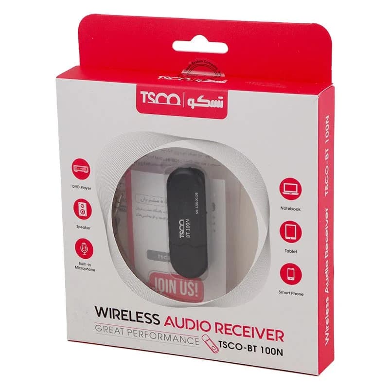 گیرنده بلوتوث TSCO BT 100N USB — تصویر ۸