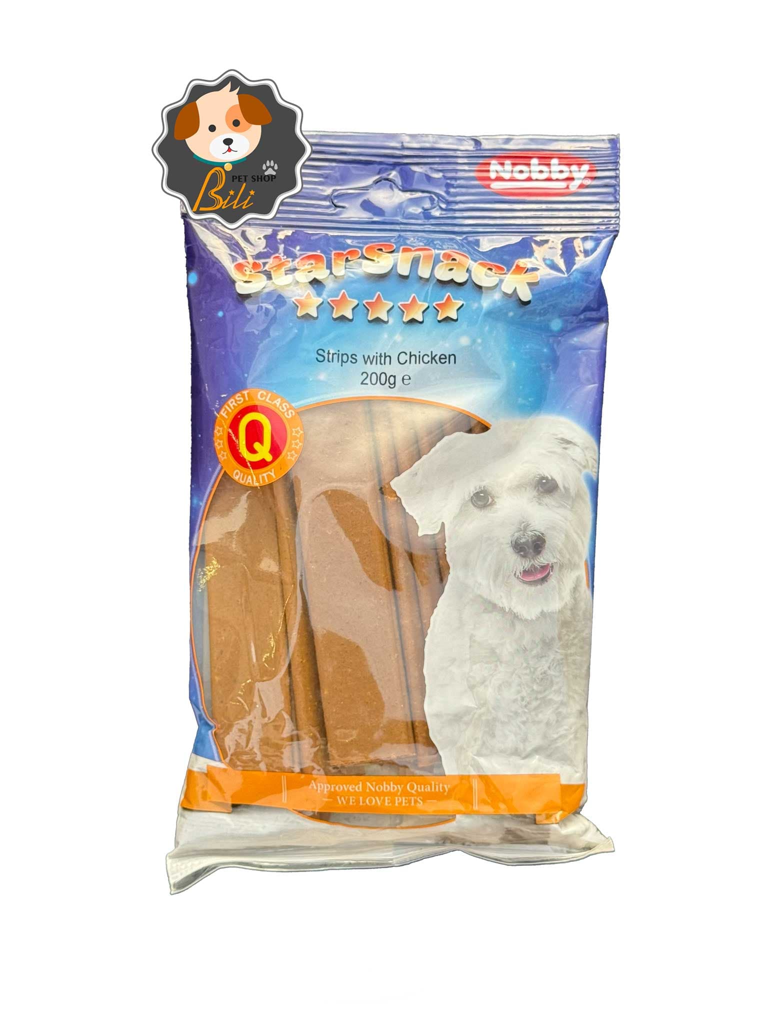 تشویقی نرم نواری سگ نوبی استار اسنک با طعم مرغ ۲۰۰ گرمی ـ NOBBY STARSNACK STRIPS WTH CHICKEN 200 GR — تصویر ۲