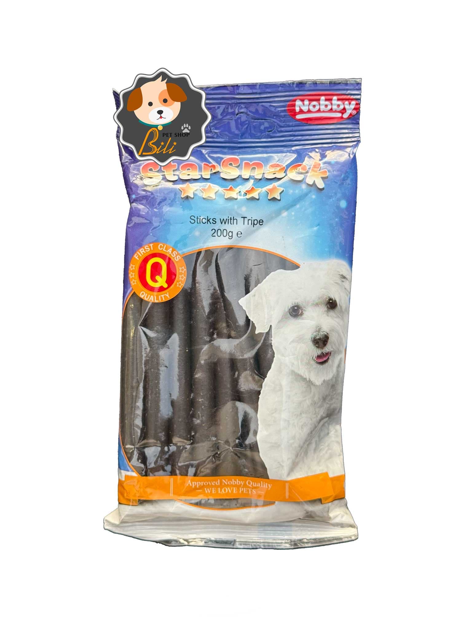 تشویقی نرم نواری سگ نوبی استار اسنک با طعم سیرابی ۲۰۰ گرمی ـ NOBBY STARSNACK STICKS WTH TRIPE 200 GR