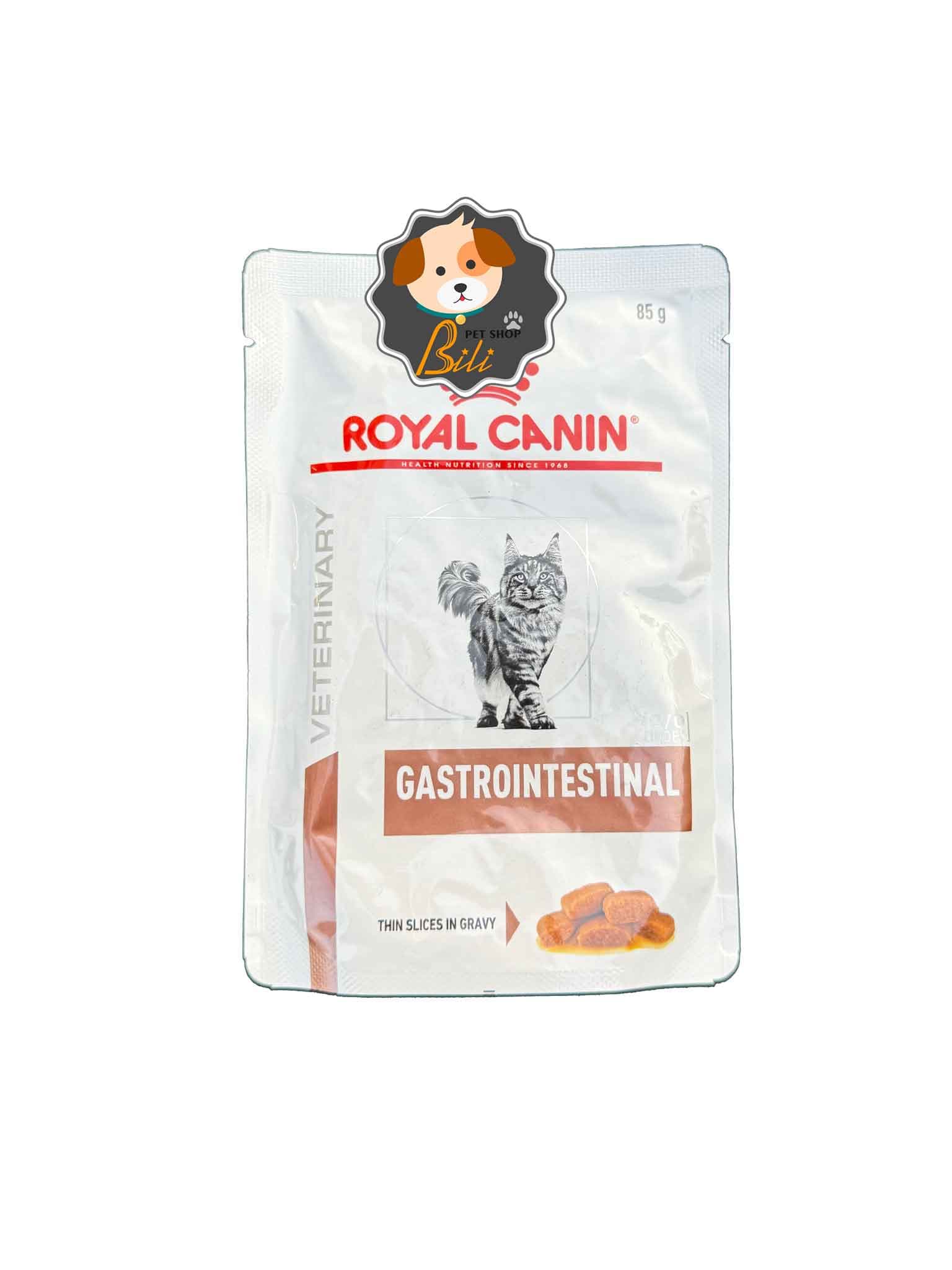 پوچ گربه رویال کنین گسترواینتستینال ۸۵ گرمی ـ ROYAL CANIN GASTROINTESTINAL 85 GR