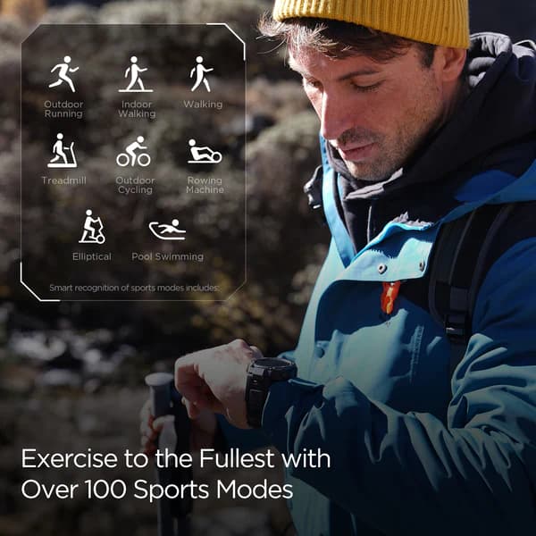 ساعت هوشمند امیزفیت مدل T-Rex Pro — تصویر ۶