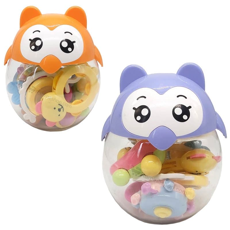پک جغجغه 8 عددی نوزاد جغد Biai toys — تصویر ۶