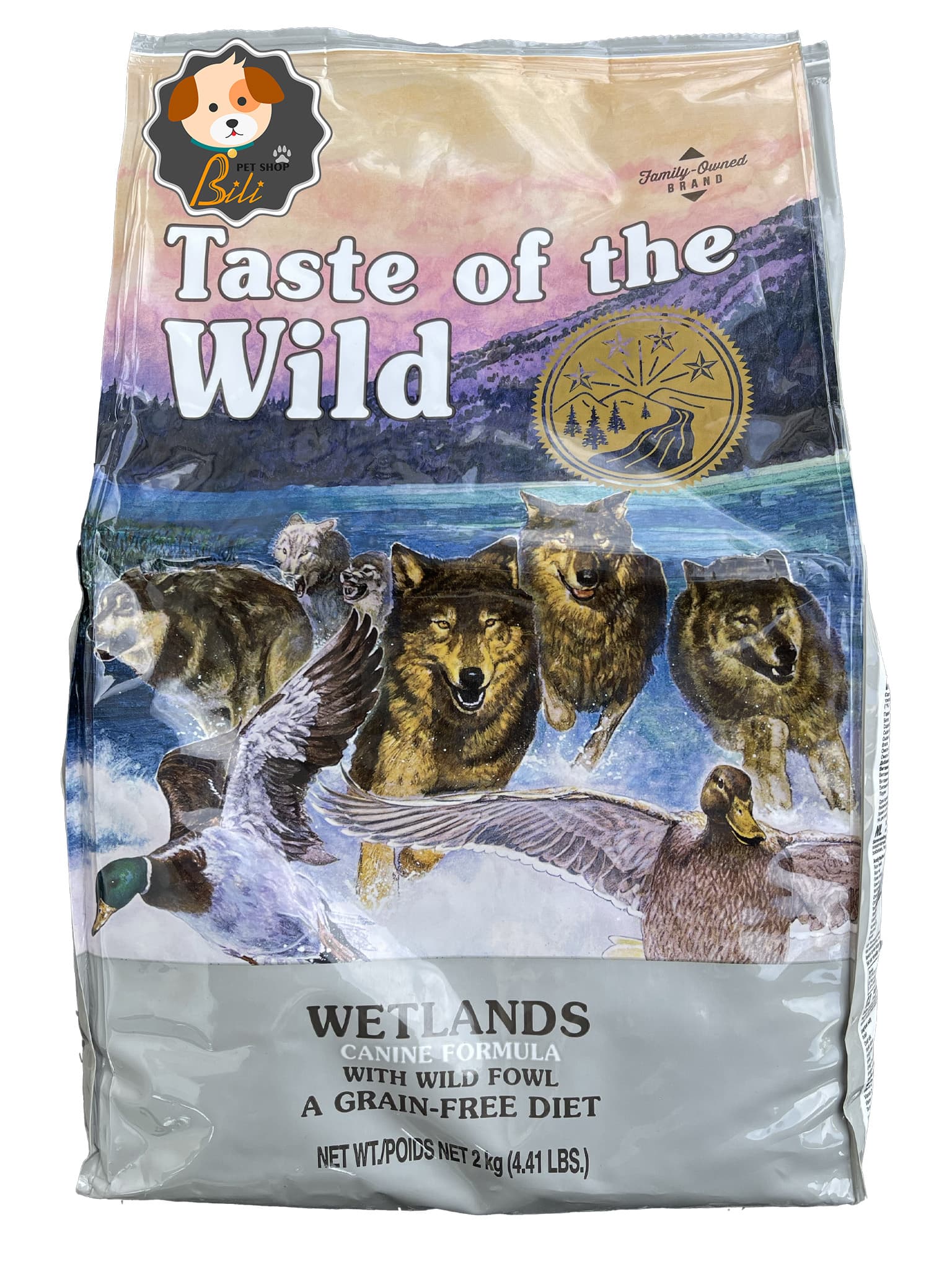 غذای خشک سگ تیست اف د وایلد با طعم اردک وحشی ۲ کیلویی ـ TASTE OF THE WILD WETLANDS WITH WILD FOWL 2 KG