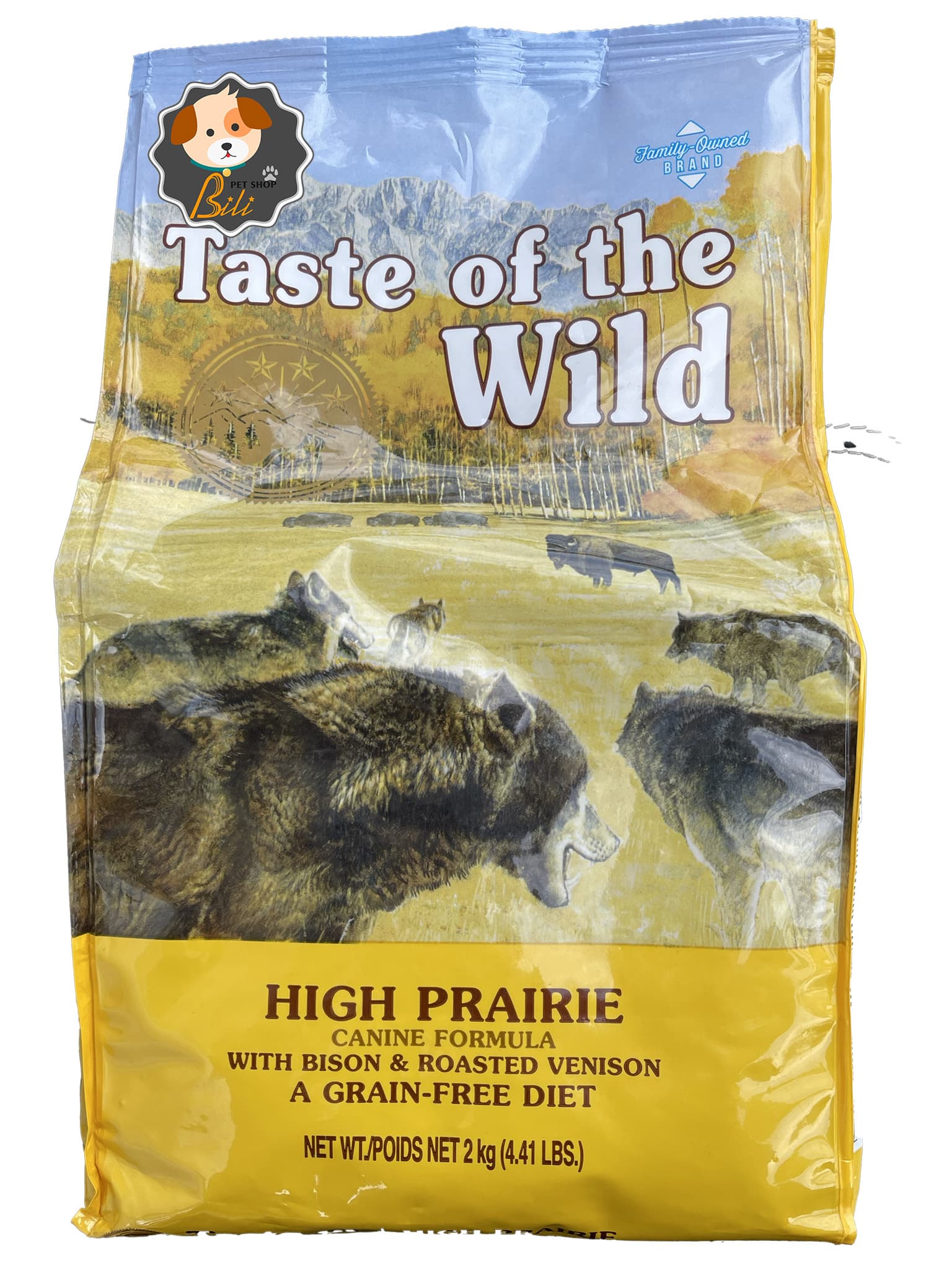 غذای خشک سگ تیست اف د وایلد با طعم گوشت آهو و گوزن ۲ کیلویی ـ TASTE OF THE WILD HIGH PRAIRIE CANINE RECIPE WITH ROASTED BISON & ROASTED VENISON 2 KG