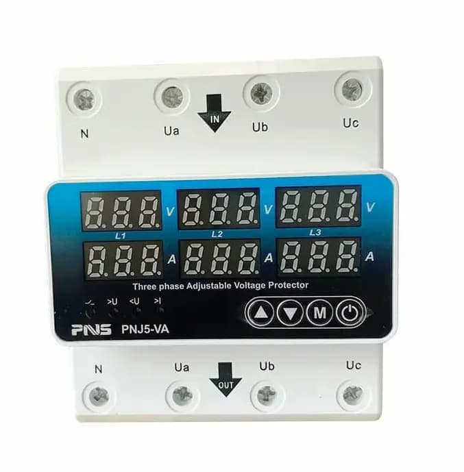 محافظ ولتاژ جریان سه فاز 63 آمپر PNS مدل PNJ3-VA