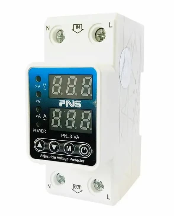 محافظ ولتاژ جریان 63 آمپر تکفاز PNS مدل PNJ1-VA — تصویر ۴