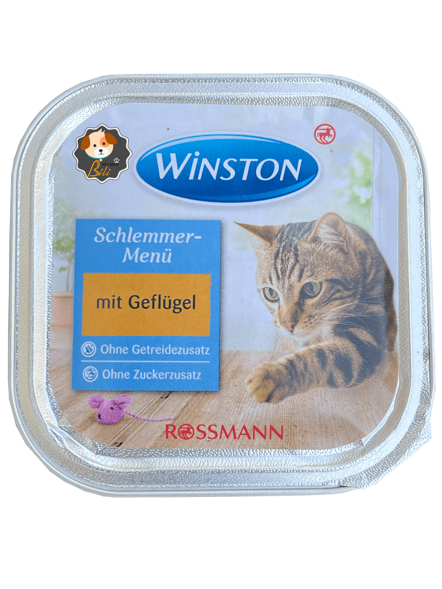 ووم گربه وینستون با طعم مرغ ۱۰۰ گرمی ـ WINSTON SCHLEMMER MENU MIT GEFLUGEL 100 GR — تصویر ۲