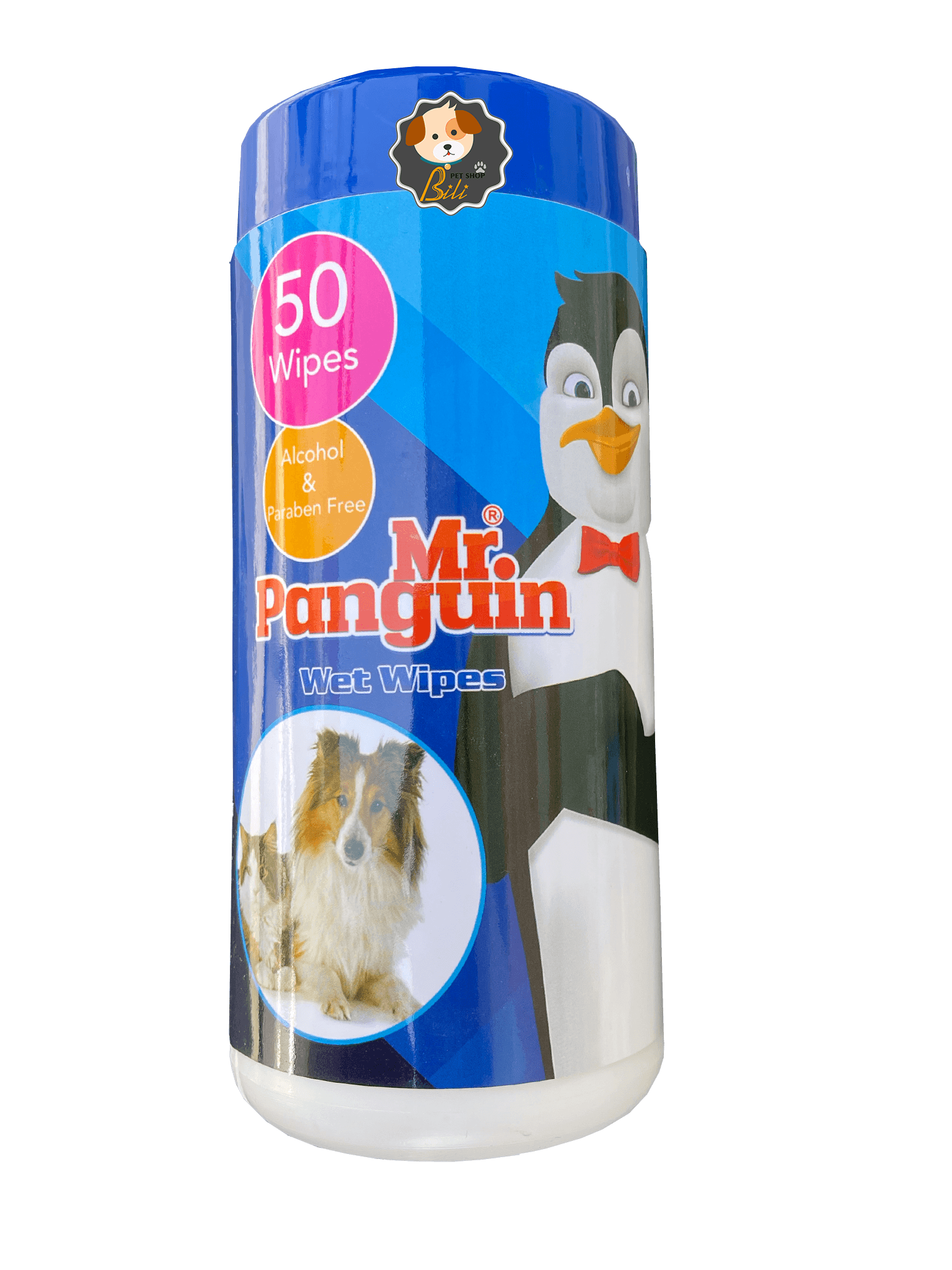 دستمال مرطوب سگ و گربه مستر پنگوئن ۵۰ عددی ـ MR.PANGUIN DOG & CAT POCKET WET WIPES 50 PCS — تصویر ۴