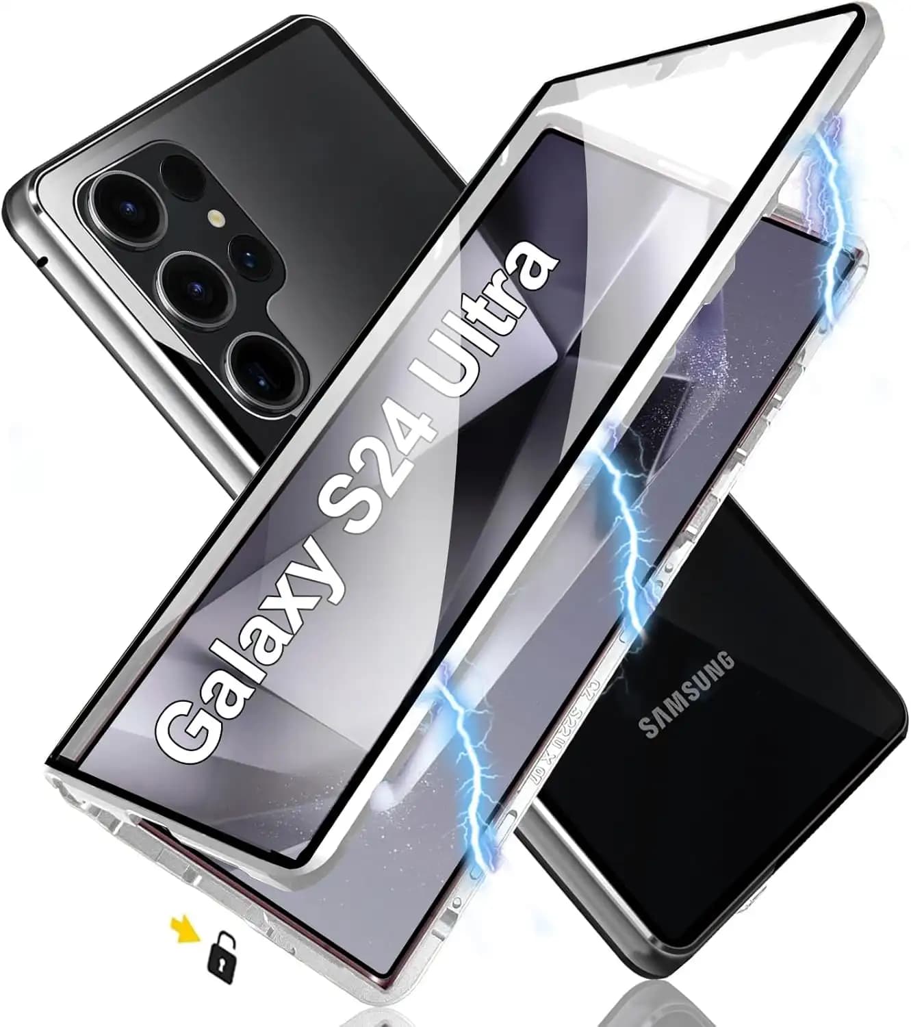 گلس گوشی سامسونگ Samsung Galaxy S24 Ultra مدل full glass — تصویر ۸