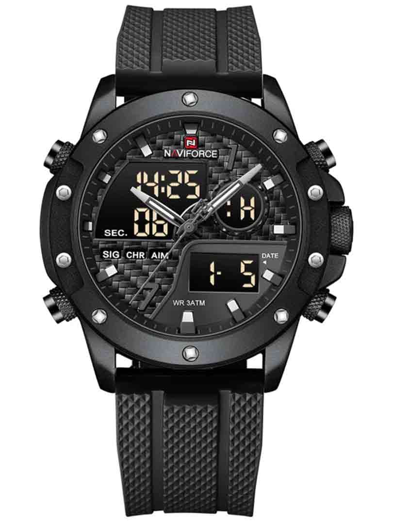 ساعت مچی دوزمانه مردانه نیوی فورس Naviforce NF 9221 B/GY/B — تصویر ۲