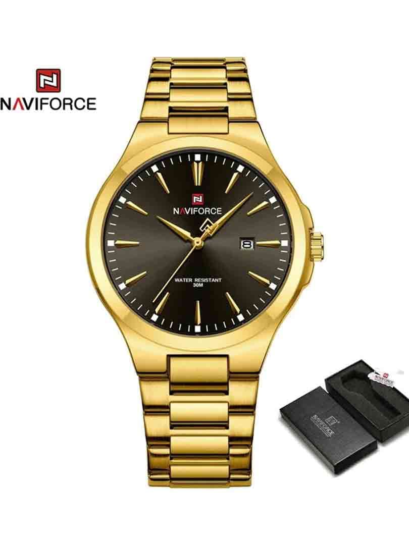 ساعت مچی عقربه ای مردانه نیوی فورس Naviforce NF 9214 G/B