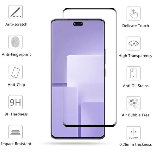 گلس گوشی شیائومی Xiaomi civi 3 مدل full glass — تصویر ۶