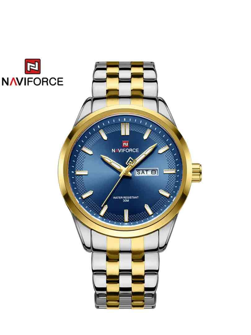 ساعت مچی عقربه ای مردانه نیوی فورس Naviforce NF 9203 G/BE