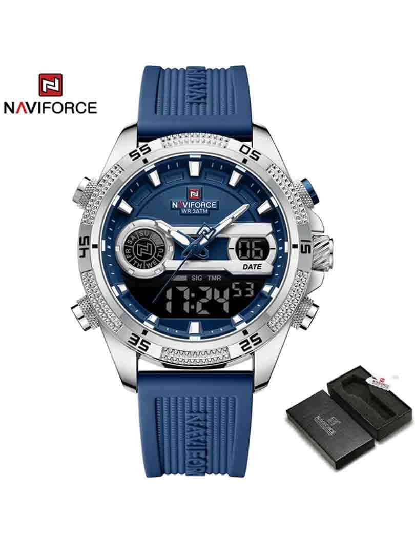 ساعت مچی دوزمانه مردانه نیوی فورس Naviforce NF 9223 S/BE/BE