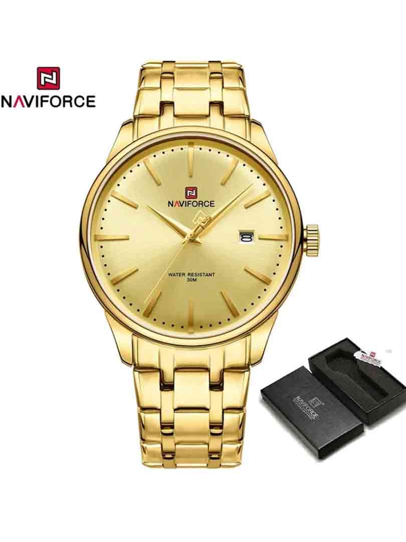 ساعت مچی عقربه ای مردانه نیوی فورس Naviforce NF 9230 G/G/G