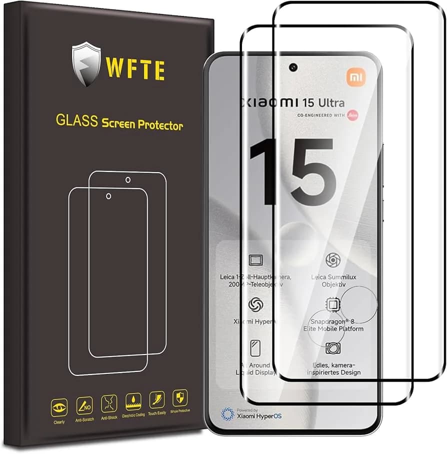 گلس گوشی شیائومی Xiaomi 15 Ultra مدل full glass — تصویر ۳