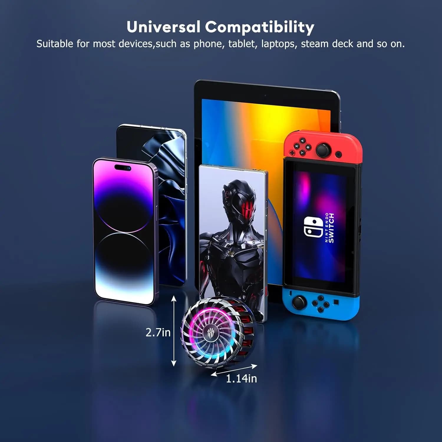 فن خنک کننده گوشی موبایل ردمجیک RedMagic Magnetic Cooler 4 Pro رادیاتوری — تصویر ۸