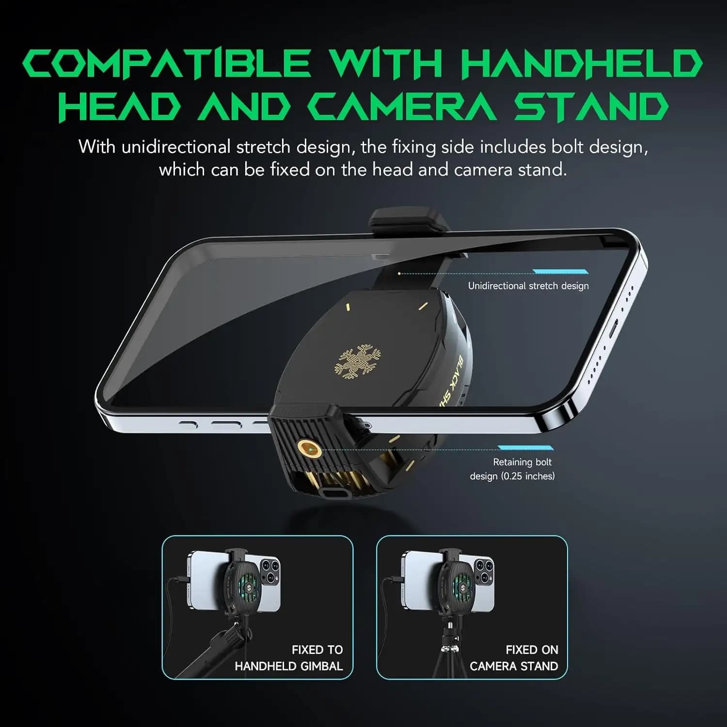 فن خنک کننده رادیاتوری گوشی موبایل بلک شارک Black Shark FunCooler 4 — تصویر ۷