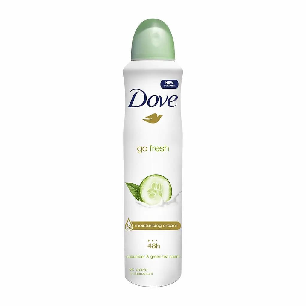اسپری بدن برند داو مدل Cucumber & Green tea