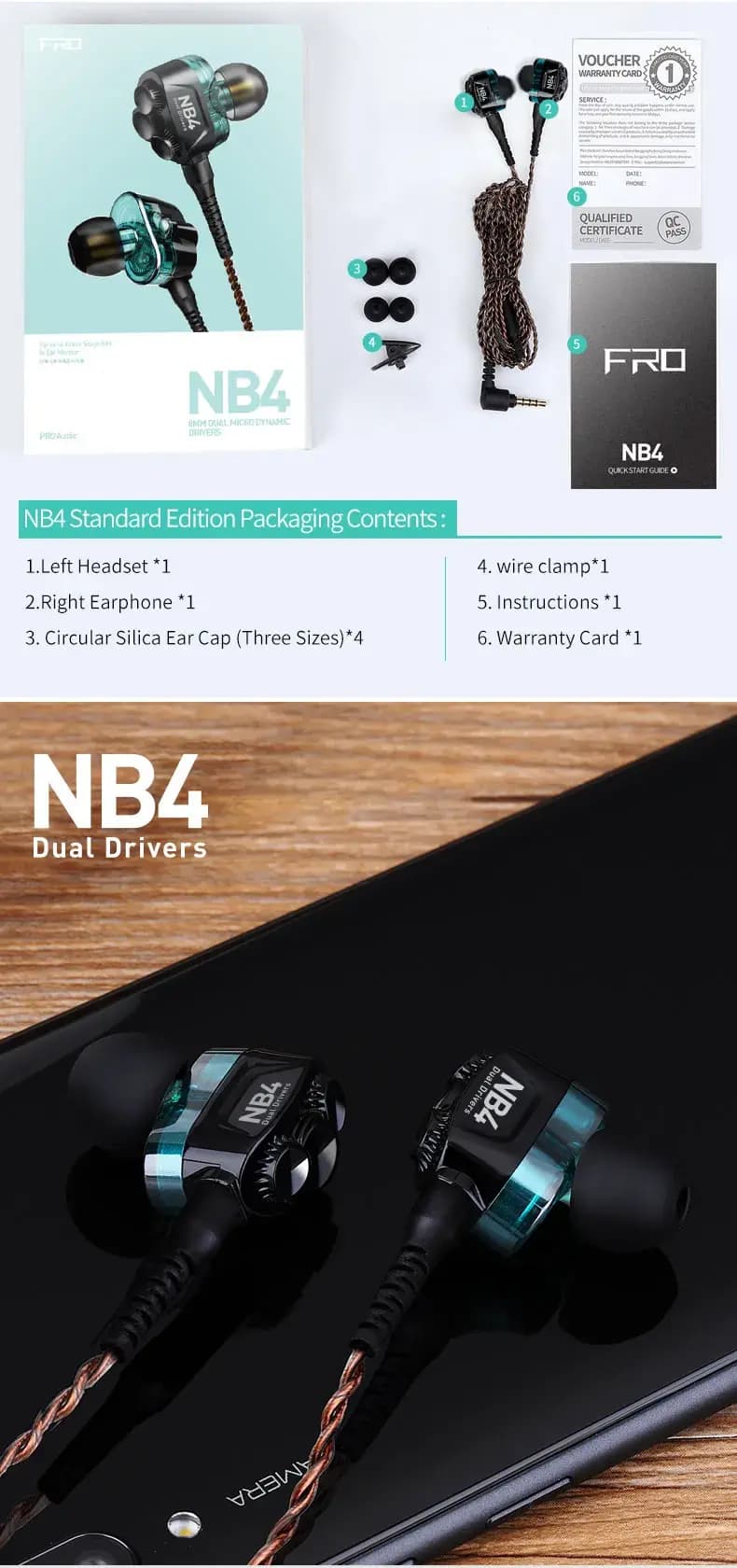 هدفون گیمینگ NB4 دینامیک موبایل — تصویر ۱۱