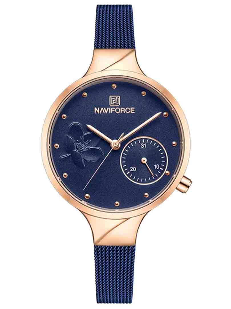 ساعت مچی عقربه ای زنانه نیوی فورس Naviforce 5001 RG/BE/BE