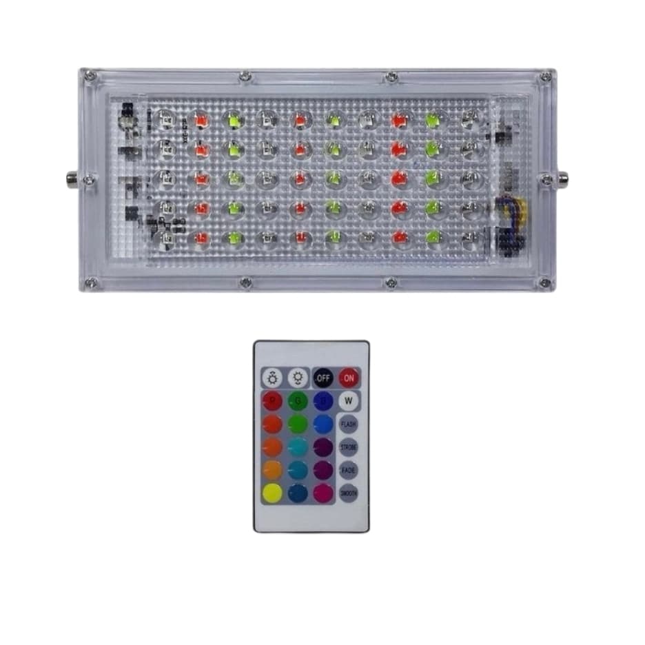 پروژکتور 50 وات مدل RGB ریموت دار — تصویر ۴