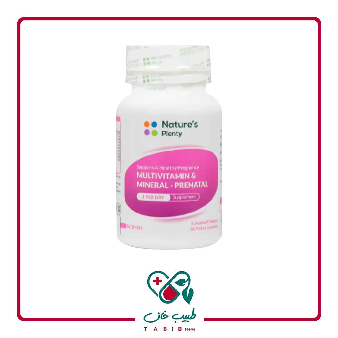 کپسول مولتی ویتامین و مینرال بارداری و شیردهی نیچرز پلنتی 60 عددی/Natures Plenty Prenatal Multivitamin And Mineral 60 Capsules — تصویر ۵