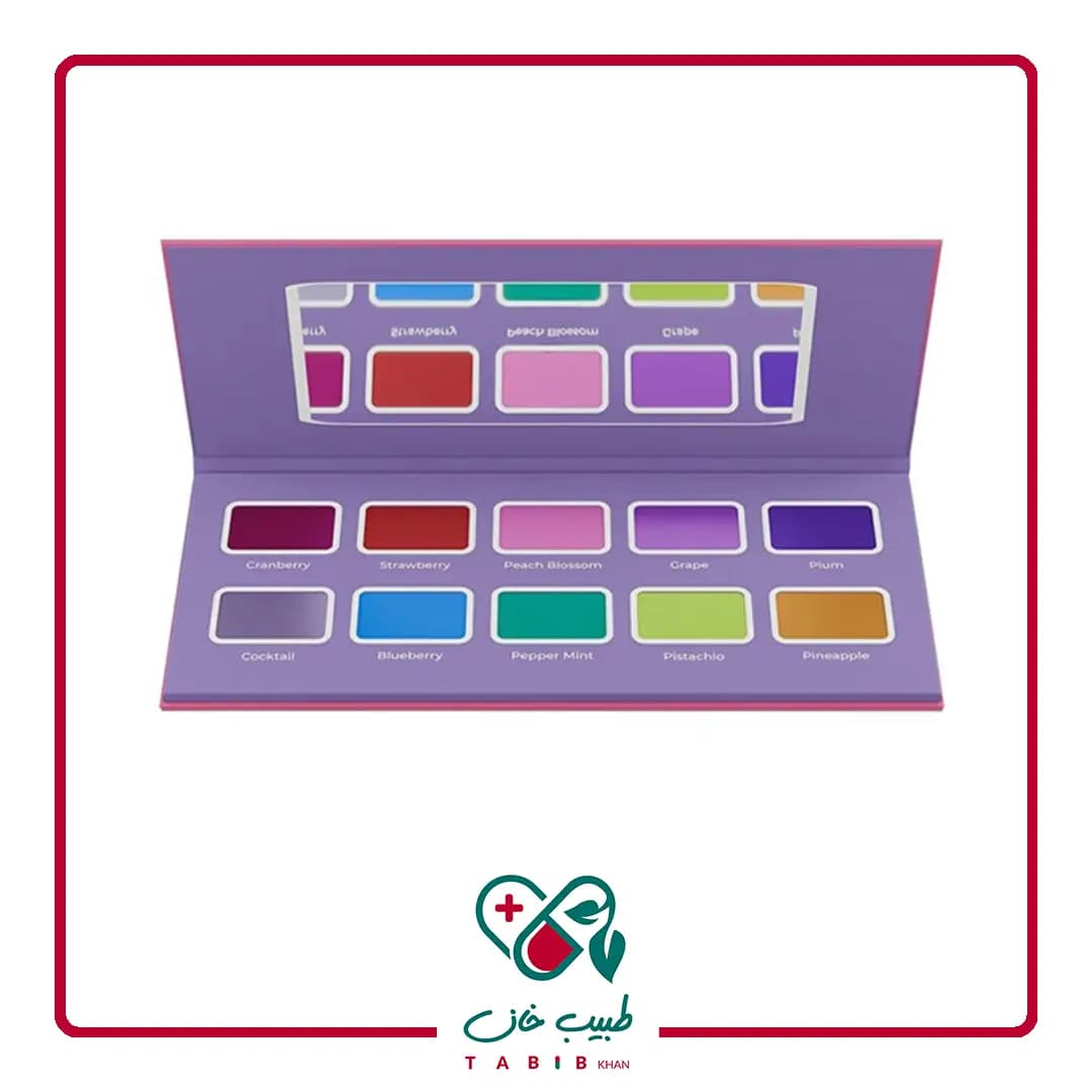 پالت سایه چشم پاپی کالیستا 10 رنگ/CALLISTA 10 COLORS POPPY EYESHADOW PALETTE