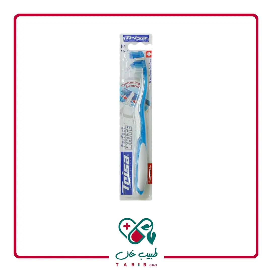 مسواک پرفکت وایت تریزا با برس متوسط/Trisa Perfect White Toothbrush — تصویر ۴
