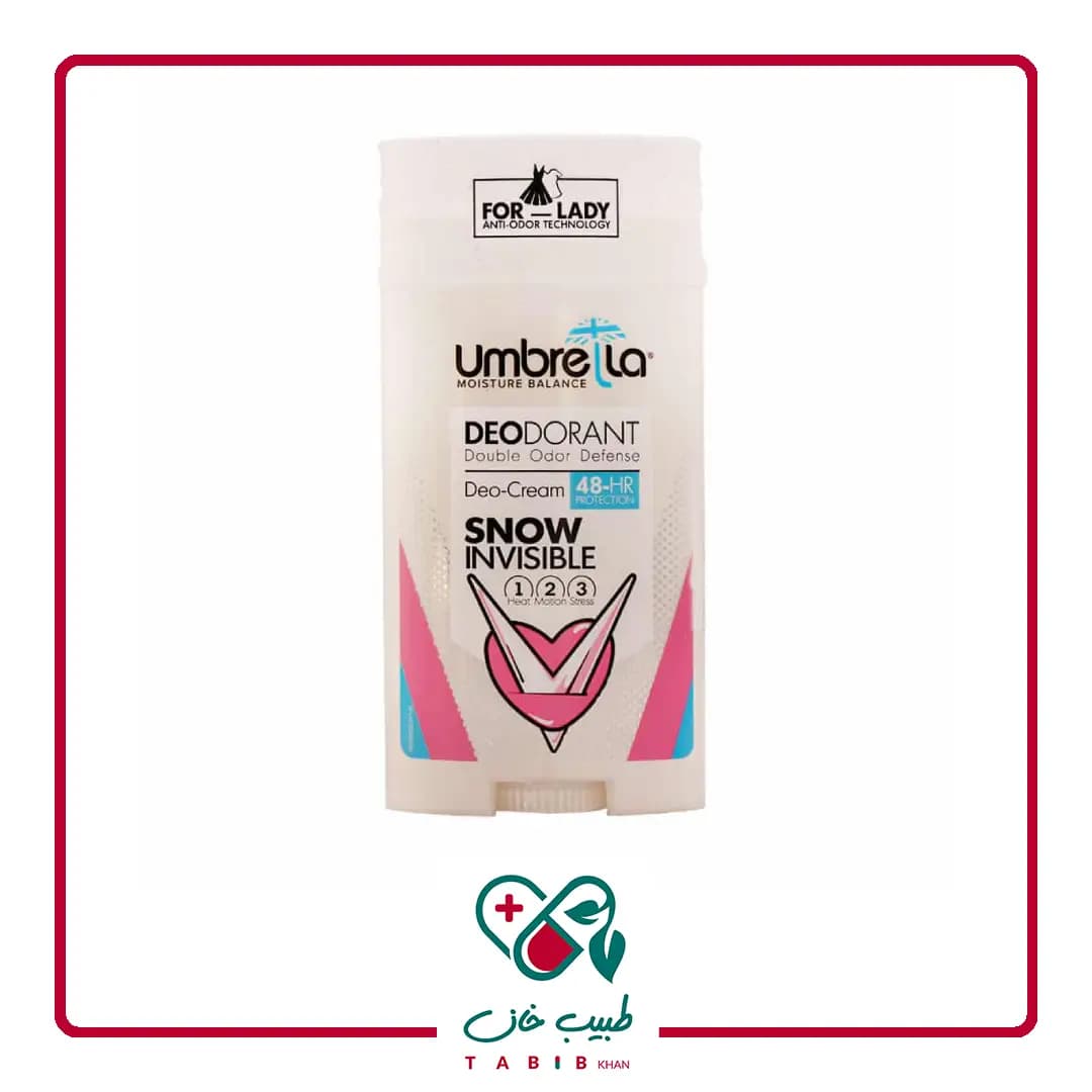 استیک ضد تعریق زنانه آمبرلا مدل اسنو 90 میلی لیتر/Umbrella Snow Deodorant For Women 90 ml