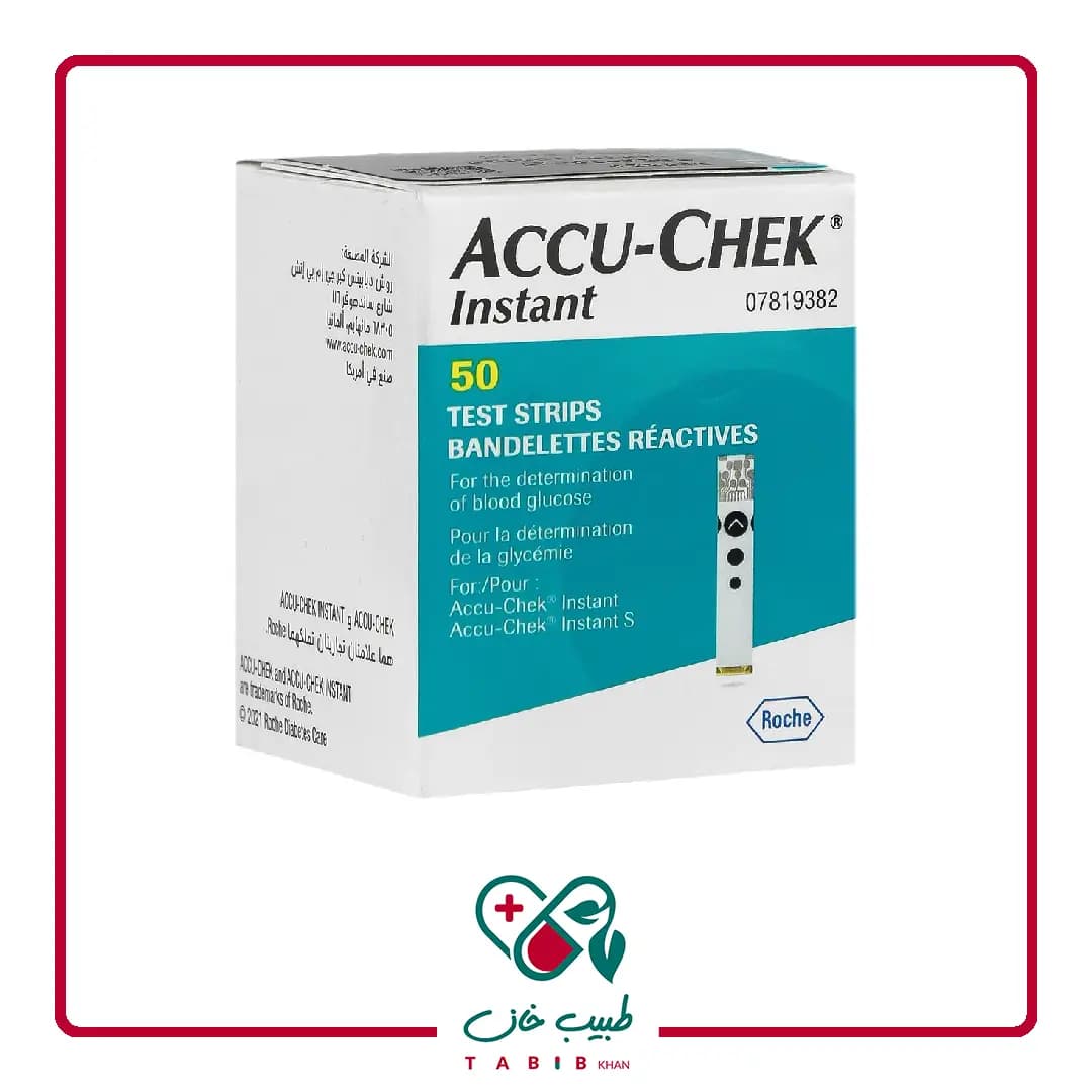 نوار تست قند خون اکیو چک اینستنت 50 عددی/Accu Chek Instant Test Strips 50 Accu Chek