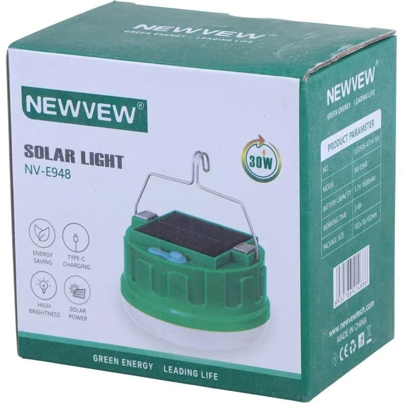 لامپ شارژی خورشیدی 30 وات Newvew NV-E948 — تصویر ۱۰