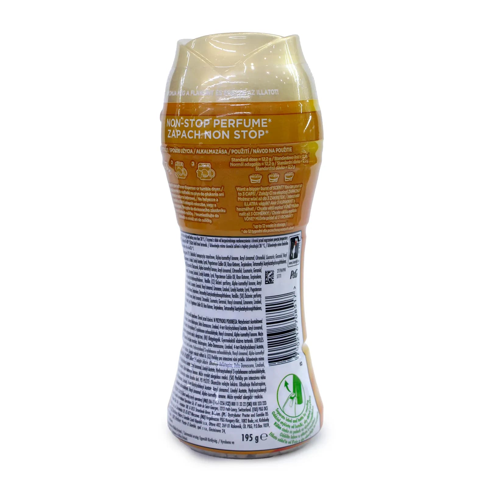 خوشبو کننده لباس لنور Lenor رایحه Gold Orchid حجم 195 گرمی — تصویر ۷