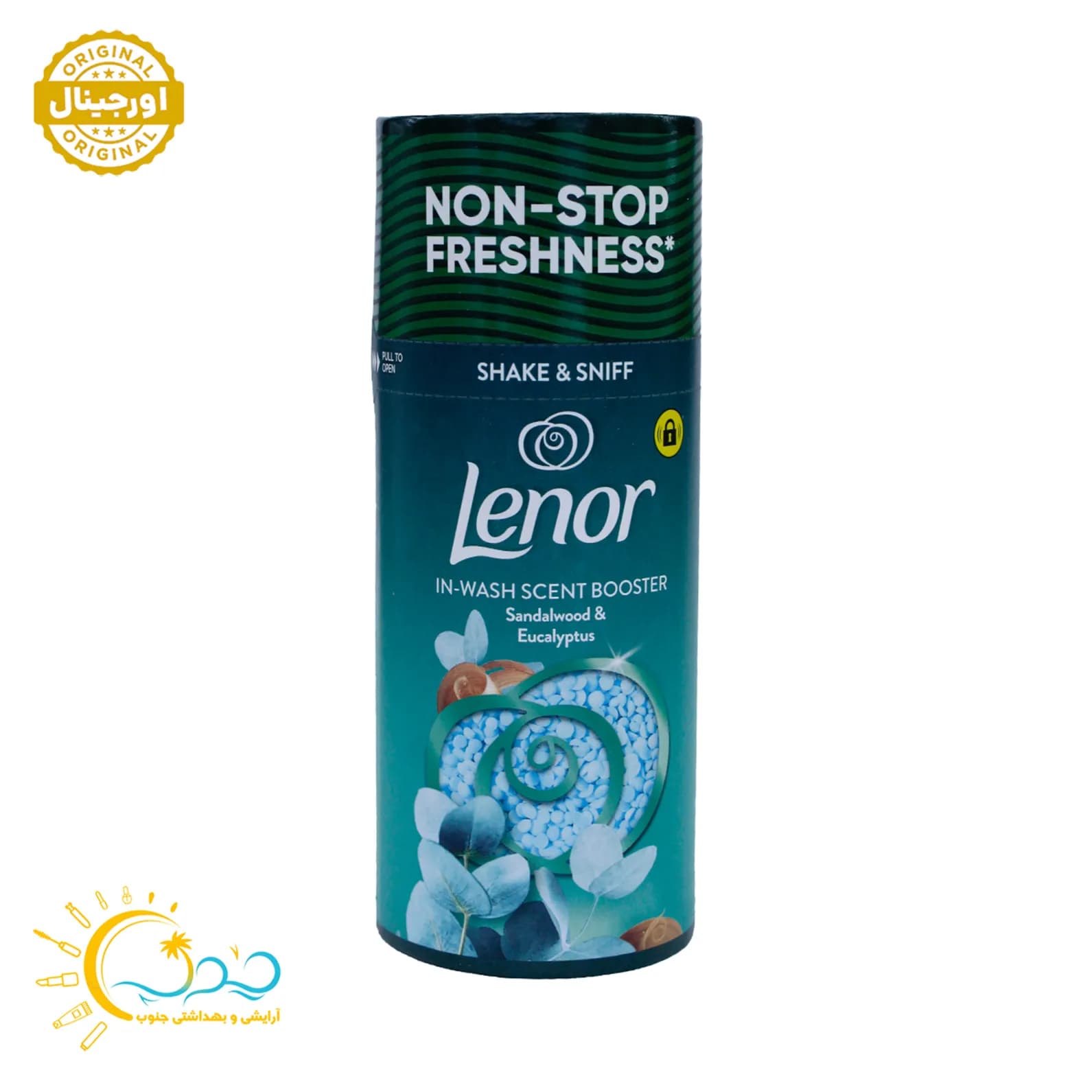 خوشبو كننده لباس لنور Lenor رایحه چوب صندل و اکالیپتوس حجم 155 گرم — تصویر ۴