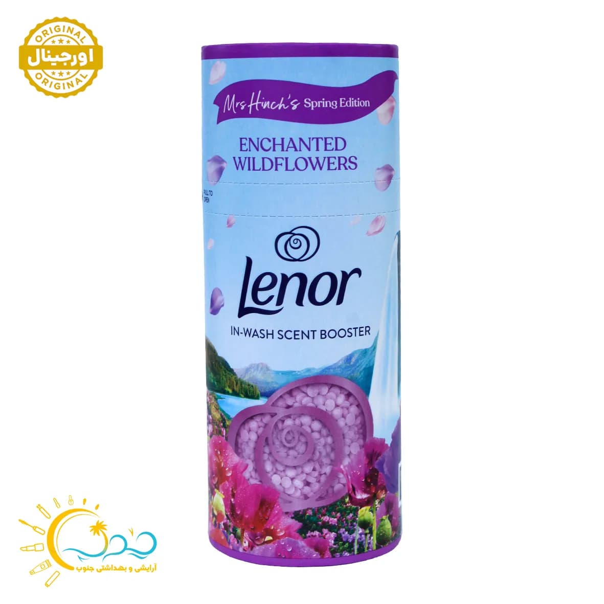 خوشبو كننده لباس لنور Lenor رایحه گلهای وحشی حجم 155 گرم