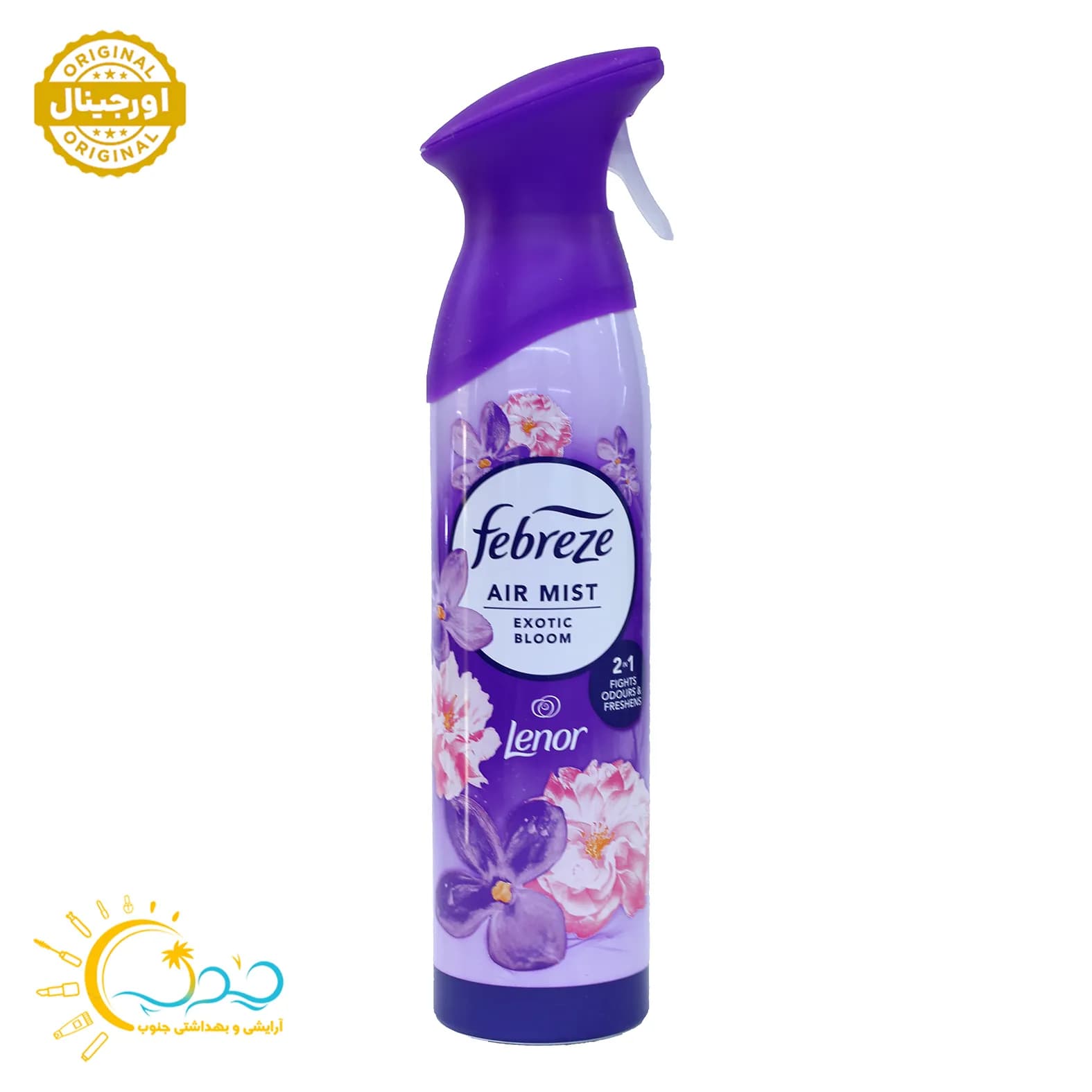اسپری خوشبو کننده هوا فبرز رایحه شکوفه گل های بنفش Exotic Bloom حجم 185 میل — تصویر ۶