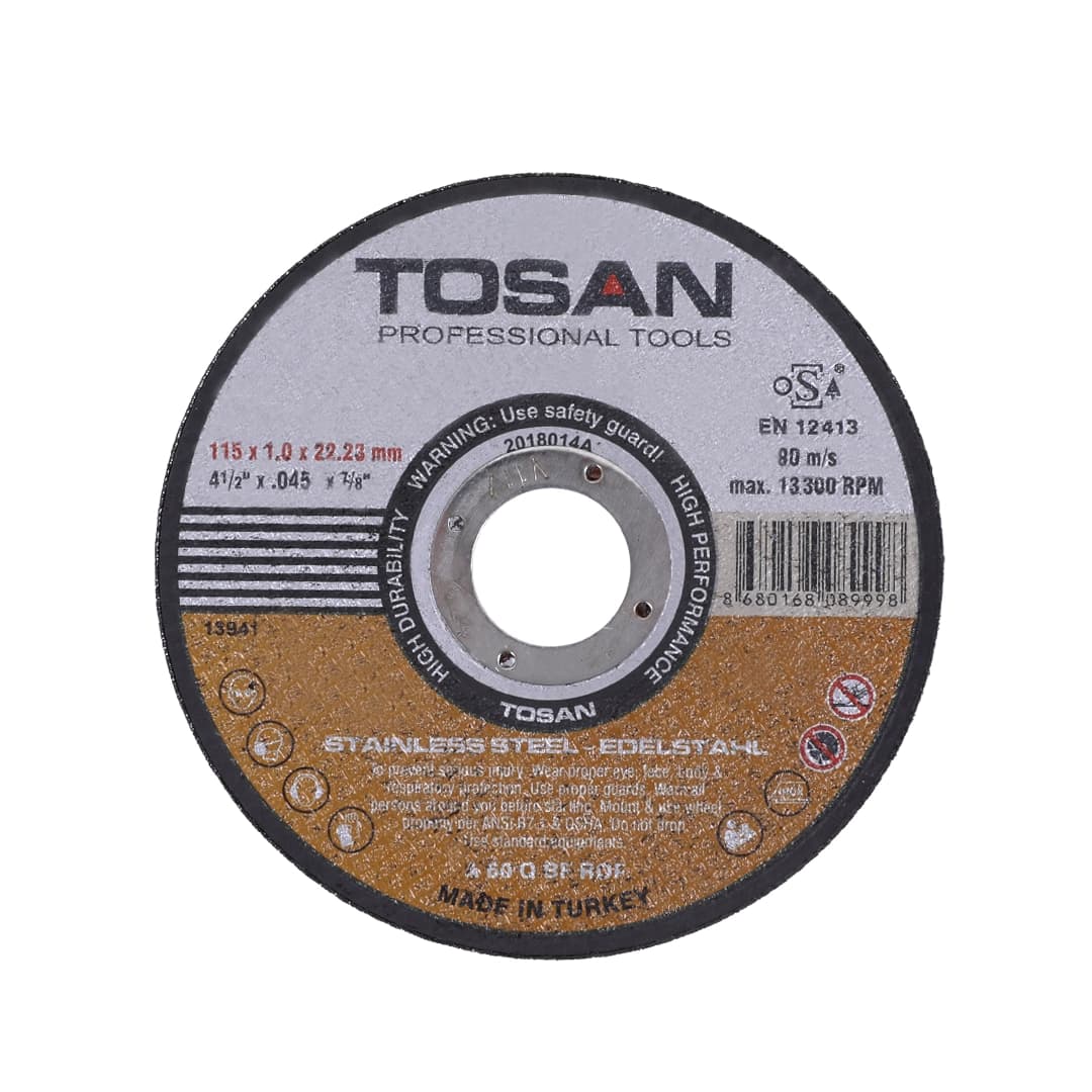 صفحه سنگ برش استیل مینی 115 میلی متر توسن مدل f106-115MC1