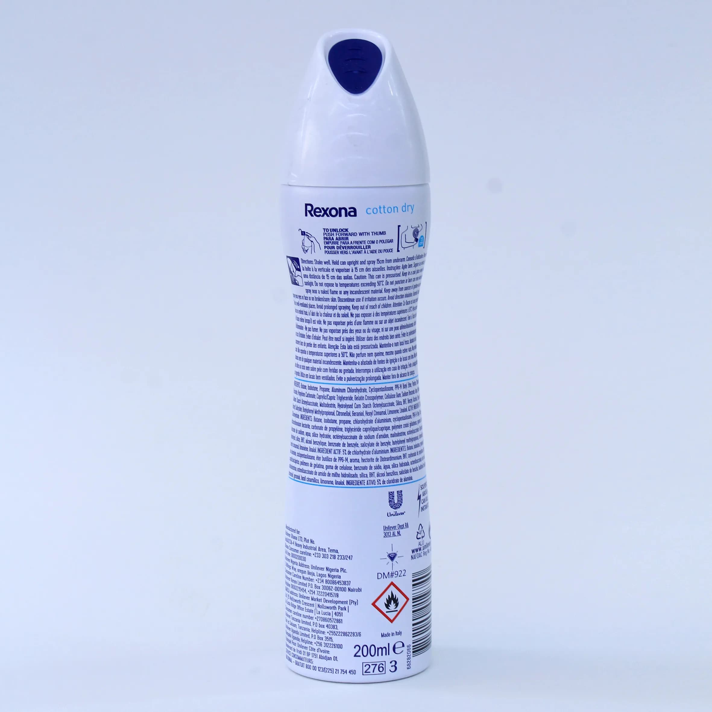 اسپری ضد تعریق زنانه رکسونا مدل Cotton Dry حجم 200 میل — تصویر ۵