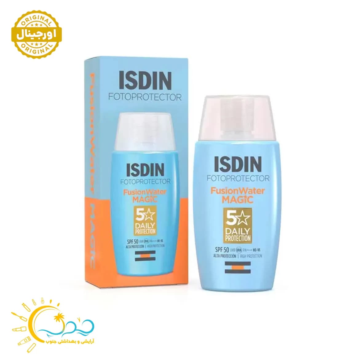 ضد آفتاب فوق العاده سبک فیوژن واتر مجیک ایزدین با SPF 50 — تصویر ۱۱