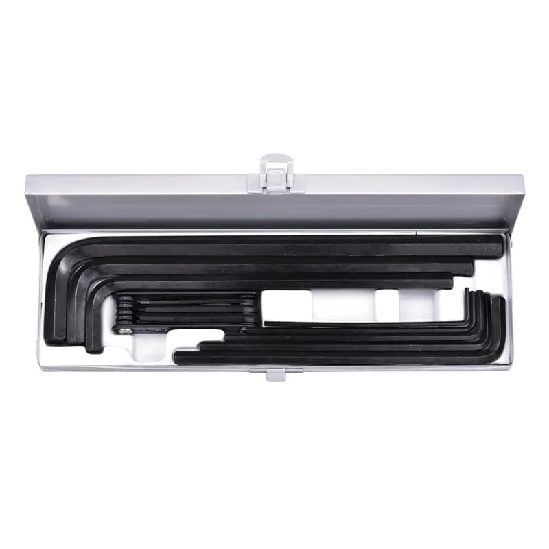 ست آچار آلن شش پر جعبه فلزی توسن مدل T726-MB314
