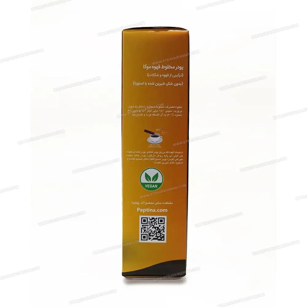 موکا بدون شکر رژیمی مخلوط قهوه گلد و شکلات 10 عددی پپتینا با بهترین قیمت + خرید آنلاین — تصویر ۳