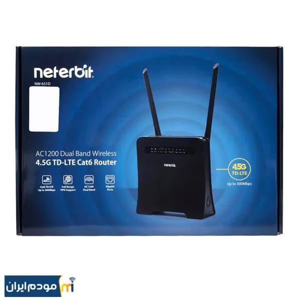 مودم 4G TD-LTE بی سیم نتربیت مدل NW-651D — تصویر ۸